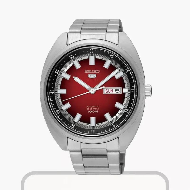 Seiko 5 Sports Turtle Automatic Red Dial Men’s Watch- SRPB17k1